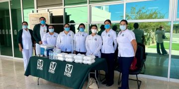 ESTUDIANTES DE ENFERMERÍA DE LA UABCS APOYARON EN LA JORNADA NACIONAL DE VACUNACIÓN CONTRA EL SARAMPIÓN EN LA PAZ