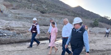 SUPERVISAN GOBERNADOR VÍCTOR MANUEL CASTRO COSÍO Y LA PRESIDENTA CLAUDIA SHEINBAUM AVANCES DE LA PRESA EL NOVILLO, OBRA HISTÓRICA PARA GARANTIZAR EL ABASTO DE AGUA EN LA PAZ