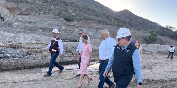 SUPERVISAN GOBERNADOR VÍCTOR MANUEL CASTRO COSÍO Y LA PRESIDENTA CLAUDIA SHEINBAUM AVANCES DE LA PRESA EL NOVILLO, OBRA HISTÓRICA PARA GARANTIZAR EL ABASTO DE AGUA EN LA PAZ