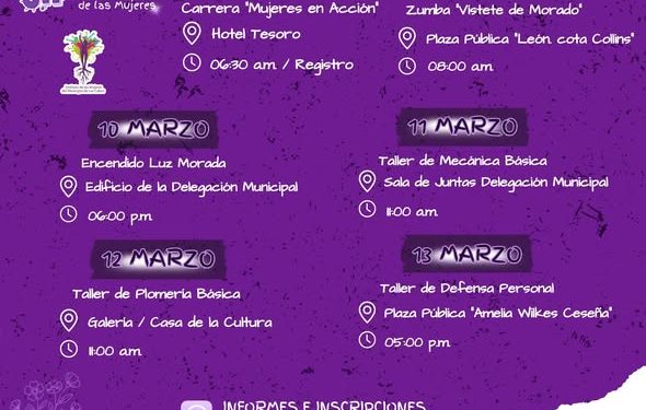 ANUNCIAN AGENDA DE ACTIVIDADES POR EL 8M EN CABO SAN LUCAS
