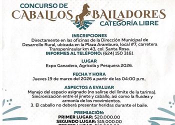 INVITAN A CONCURSOS ECUESTRES Y DE DESTREZA EN LA EXPO GANADERA 2026 DE SAN JOSÉ DEL CABO