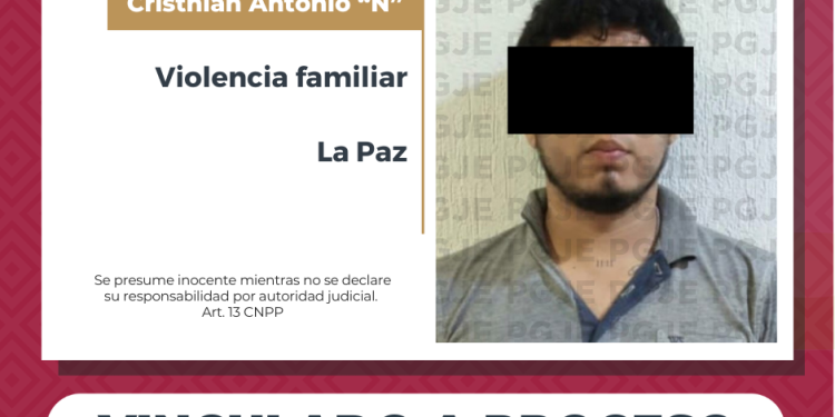 LOGRA PGJE VINCULACIÓN A PROCESO DE HOMBRE POR VIOLENCIA FAMILIAR EN LA PAZ