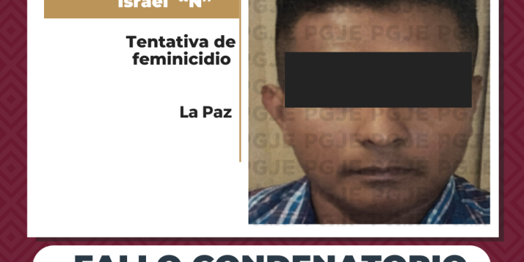 OBTIENE PGJE FALLO CONDENATORIO CONTRA ISRAEL “N” POR TENTATIVA DE FEMINICIDIO