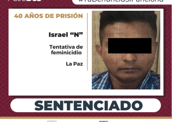 OBTIENE PGJE SENTENCIA DE 40 AÑOS DE PRISIÓN PARA ISRAEL “N” POR FEMINICIDIO AGRAVADO EN GRADO DE TENTATIVA