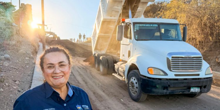 SUPERVISA CELINA RAMÍREZ AVANCES DE OBRAS PÚBLICAS EN SANTA ROSALÍA