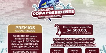 MAÑANA DOMINGO SE REALIZARÁ LA QUINTA EDICIÓN DE LA “ COPA PRESIDENTE” TORNEO DE PESCA DEPORTIVA