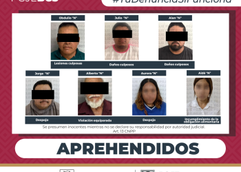 CUMPLIMENTA PGJE 7 ÓRDENES DE APREHENSIÓN EN 4 MUNICIPIOS