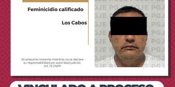 LOGRA PGJE VINCULACIÓN A PROCESO Y PRISIÓN PREVENTIVA CONTRA EX MANDO POLICIAL POR FEMINICIDIO AGRAVADO EN LOS CABOS