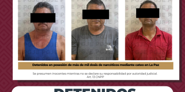 EJECUTA PGJE CATEO EN LA PAZ; ASEGURA DROGA LISTA PARA SU DISTRIBUCIÓN Y DETIENE A TRES PERSONAS