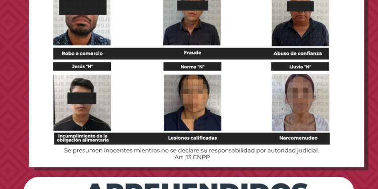 CUMPLIMENTA PGJE ÓRDENES DE APREHENSIÓN EN LA ENTIDAD POR DIVERSOS DELITOS