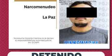 EN SEGUIMIENTO A DENUNCIAS ANÓNIMAS DETIENE PGJE A UN HOMBRE CON DROGA EN LA PAZ