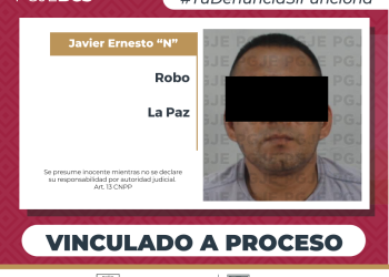 POR ROBO QUEDA VINCULADO A PROCESO EN LA PAZ