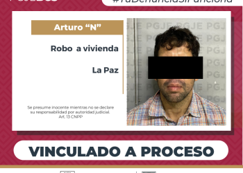 INICIA PGJE PROCESO PENAL CONTRA IMPUTADO POR ROBO A VIVIENDA EN LA PAZ