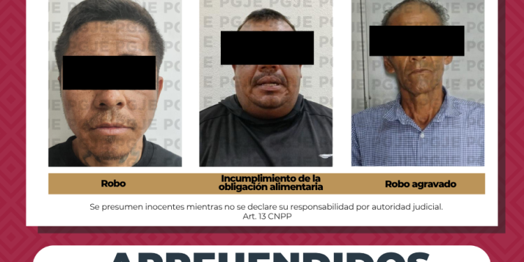 CUMPLIMENTA PGJE TRES ÓRDENES DE APREHENSIÓN EN LORETO LA PAZ Y LOS CABOS