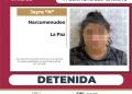 DETIENE PGJE A UNA MUJER EN POSESIÓN DE MÁS DE MIL DOSIS DE METANFETAMINA EN LA PAZ