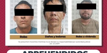 PGJE APREHENDE A 3 HOMBRES POR DIVERSOS DELITOS EN COMONDÚ Y LOS CABOS