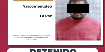 DETIENE PGJE A HOMBRE EN POSESIÓN DE DROGA EN LA PAZ