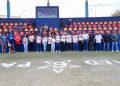 ENCABEZAN EDITH AGUILAR Y CELINA RAMÍREZ INAUGURACIÓN DE LA LIGA DE BÉISBOL DE PRIMERA FUERZA EN MULEGÉ