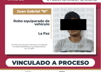 INICIA PGJE PROCESO PENAL CONTRA IMPUTADO ROBO EQUIPARADO DE MOTOCICLETA EN LA PAZ