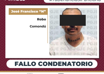 OBTIENE PGJE FALLO CONDENATORIO PARA CULPABLE DE ROBO PUERTO SAN CARLOS