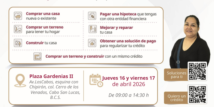 INFONAVIT ORGANIZA FERIA DE CRÉDITO Y SOLUCIONES DE PAGO EN CABO SAN LUCAS