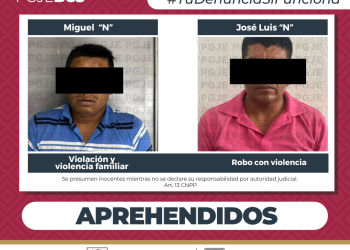 CUMPLIMENTA PGJE 2 ÓRDENES DE APREHENSIÓN EN LA PAZ