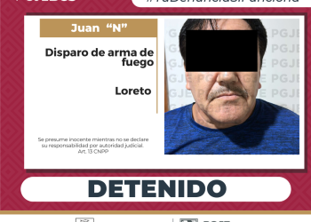 INICIA PGJE INVESTIGACIÓN POR DISPAROS DE ARMA DE FUEGO EN LORETO DETIENEN AL PROBABLE RESPONSABLE CON MÁS DE 2 MIL DOSIS DE DROGA