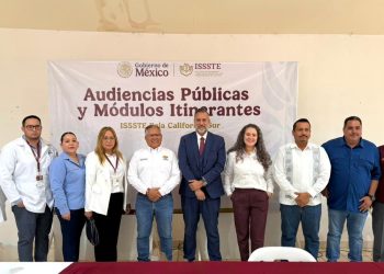 ACERCA ISSSTE BCS SERVICIOS AL XVIII AYUNTAMIENTO DE COMONDÚ CON MÓDULOS ITINERANTES Y AUDIENCIAS PÚBLICAS