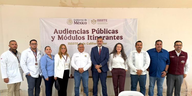 ACERCA ISSSTE BCS SERVICIOS AL XVIII AYUNTAMIENTO DE COMONDÚ CON MÓDULOS ITINERANTES Y AUDIENCIAS PÚBLICAS