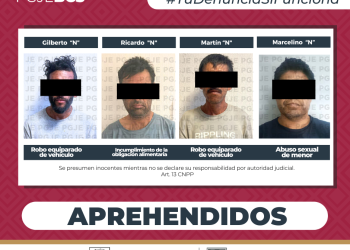CUMPLIMENTA PGJE  4 ÓRDENES DE APREHENSIÓN POR DIVERSOS DELITOS