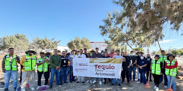 REALIZA ISSSTE BAJA CALIFORNIA SUR JORNADA “ TEQUIO ELENA ARIZMENDI “ EN HG LA PAZ