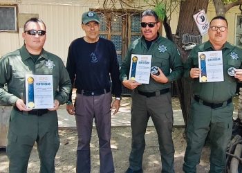CERTIFICAN A POLICÍAS ESTATALES DE BCS EN OPERACIÓN DE UNIDADES CANINAS K9