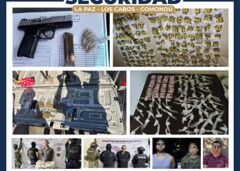 DESPLIEGUE INTERINSTITUCIONAL DEJA  DETENCIONES Y ASEGURAMIENTOS EN BCS