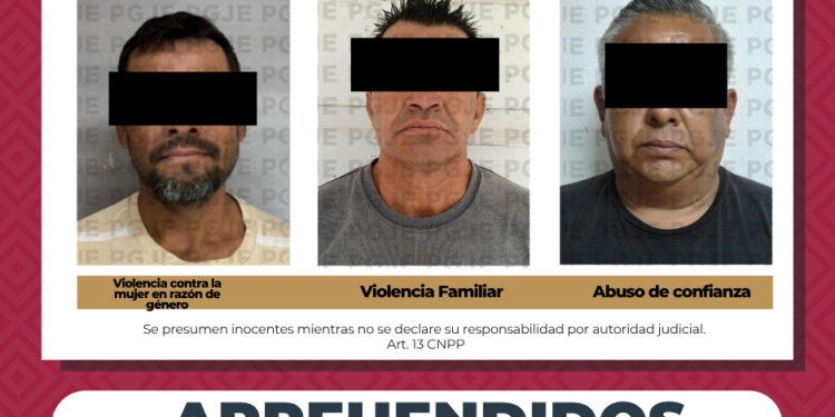 APREHENDE PGJE A 3 PERSONAS POR DIVERSOS DELITOS EN LA PAZ Y MULEGÉ