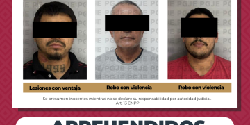 APREHENDE PGJE A 3 IMPUTADOS POR DIVERSOS DELITOS