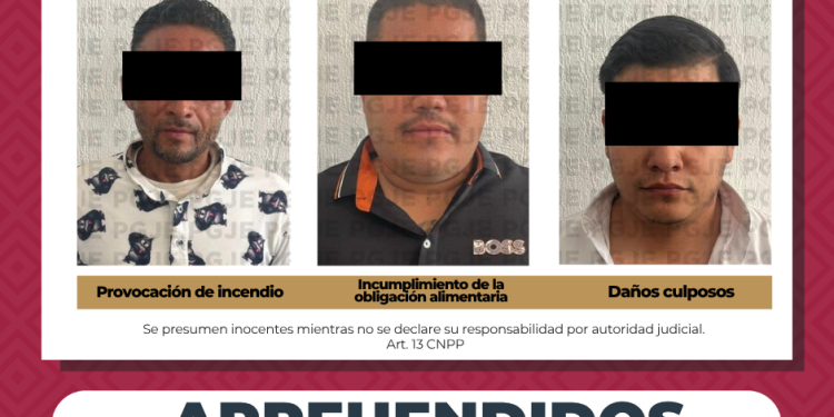 APREHENDE PGJE A 3 PERSONAS POR DIVERSOS DELITOS EN LOS CABOS