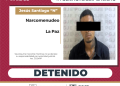 DETIENE PGJE A HOMBRE EN POSESIÓN DE DROGA EN LA PAZ