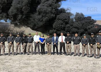 FGR INCINERA MÁS DE 2.6 TONELADAS  DE NARCÓTICOS EN LA PAZ