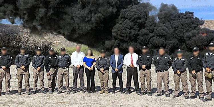FGR INCINERA MÁS DE 2.6 TONELADAS  DE NARCÓTICOS EN LA PAZ