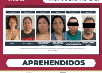 APREHENDE PGJE A 6 PERSONAS POR DIVERSOS DELITOS