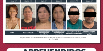 APREHENDE PGJE A 6 PERSONAS POR DIVERSOS DELITOS
