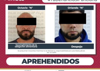 APREHENDE PGJE A DOS PERSONAS EN MULEGÉ POR DELITOS DE DESPOJO E INCUMPLIMIENTO DE LA OBLIGACIÓN ALIMENTARIA