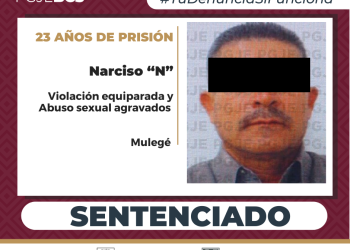 OBTIENE PGJE DOS SENTENCIAS DE 18 Y 5 AÑOS DE PRISIÓN PARA CULPABLE DE VIOLACIÓN EQUIPARADA AGRAVADA Y ABUSO SEXUAL GRAVADO EN GUERRERO NEGRO