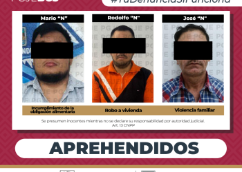 APREHENDE PGJE A 3 IMPUTADOS POR DIVERSOS DELITOS