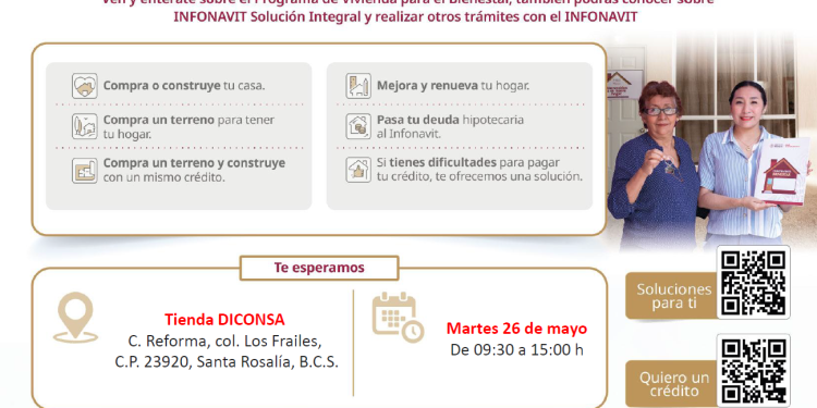 INFONAVIT ACERCA CRÉDITOS Y SOLUCIONES DE PAGO A TRABAJADORES DE SANTA ROSALÍA