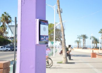 INSTALA SSPE 18 BOTONES DE EMERGENCIA VIOLETA EN LA PAZ