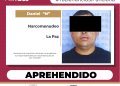 APREHENDE PGJE A SUJETO RELACIONADO CON DELITOS CONTRA LA SALUD EN LA PAZ