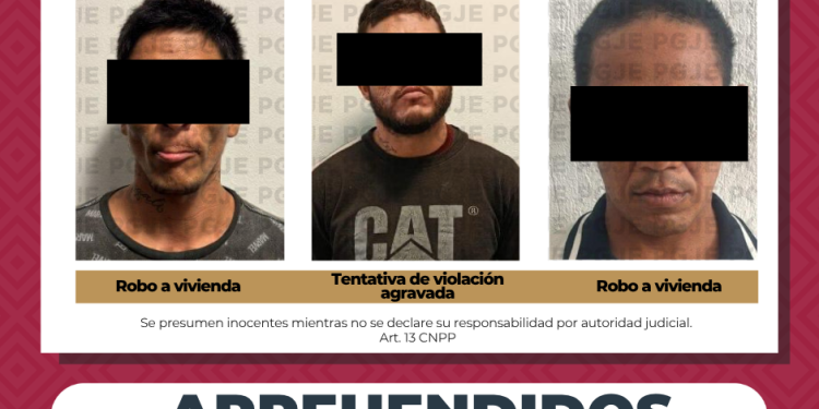 CUMPLIMENTA PGJE ÓRDENES DE APREHENSIÓN CONTRA TRES PERSONAS POR DIVERSOS DELITOS EN BCS