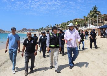 REFUERZAN VIGILANCIA CON OPERATIVOS CONJUNTOS EN PLAYA EL MÉDANO Y MARINA DE CABO SAN LUCAS