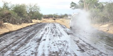 REGISTRA AVANCE DEL 45% LA PAVIMENTACIÓN  DEL CAMINO A EL ANCÓN EN LOS BARRILES